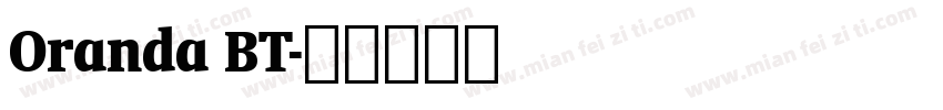 Oranda BT字体转换